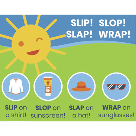 Slip Slop Slap Shirt Summer Beach Sunscreen Sun Smart Pool Size Kids & S-XXXL 